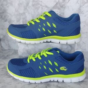 D&N Sport Shoes Kids 6 Unisex Blue and Green Sneakers Lightweight Colorful